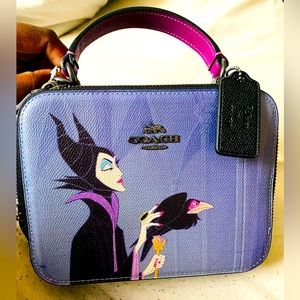 Disney x coach crossbody villain maleficent.
